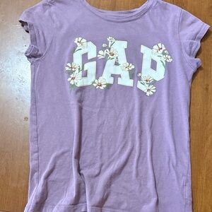 GAP Kids Lavender Tee with Floral Accents